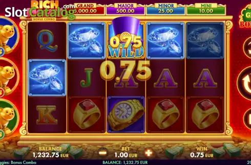 Οθόνη4. Rich Piggies Bonus Combo Κουλοχέρης 