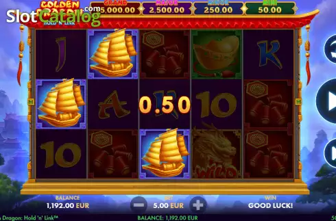Οθόνη4. Golden Dragon Hold 'N' Link Κουλοχέρης
