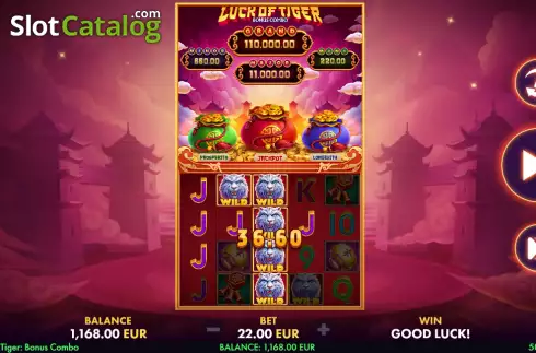 Οθόνη3. Luck of Tiger Κουλοχέρης