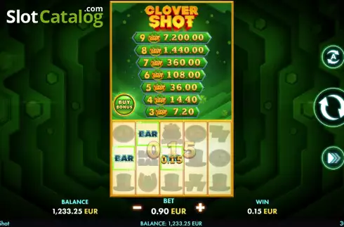 Οθόνη3. Clover Shot Κουλοχέρης