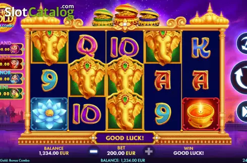 Οθόνη2. Elephant's Gold Bonus Combo Κουλοχέρης