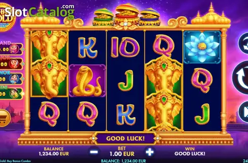 Οθόνη3. Elephant's Gold Buy Bonus Combo Κουλοχέρης