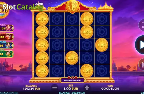 Οθόνη9. Elephant's Gold Buy Bonus Combo Κουλοχέρης