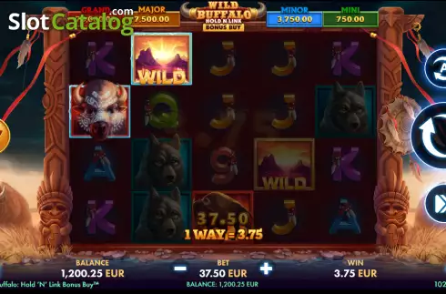 Οθόνη2. Wild Buffalo Hold 'N' Link Bonus Buy Κουλοχέρης