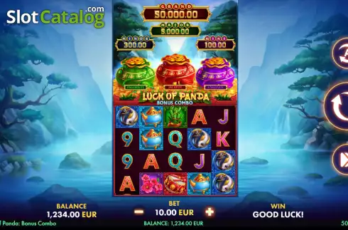 Οθόνη2. Luck of Panda Bonus Combo Κουλοχέρης