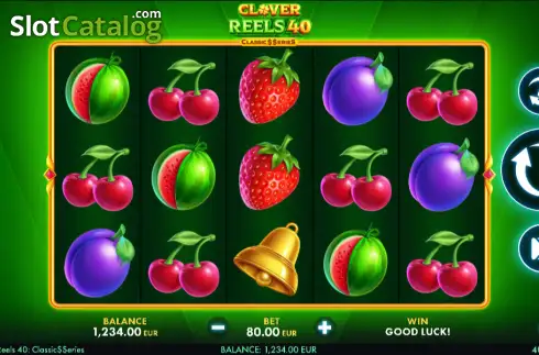Οθόνη2. Clover Reels 40 Κουλοχέρης