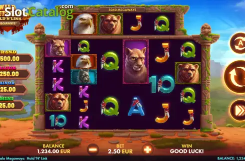 Οθόνη2. Wild Buffalo Megaways: Hold 'N' Link Κουλοχέρης 