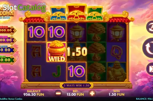Οθόνη3. Happy Buddha Bonus Combo Κουλοχέρης 