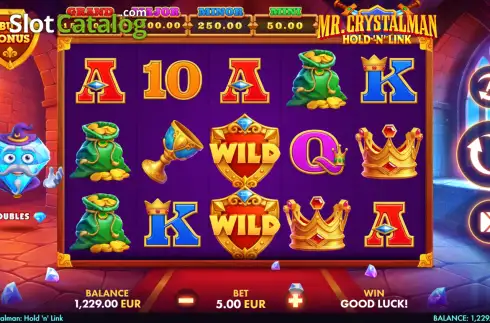 Οθόνη2. Mr. Crystalman: Hold 'N' Link Κουλοχέρης 