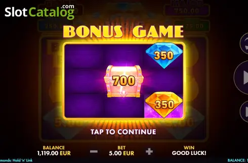 Οθόνη3. Amazing Diamonds: Hold ‘N’ Link Κουλοχέρης