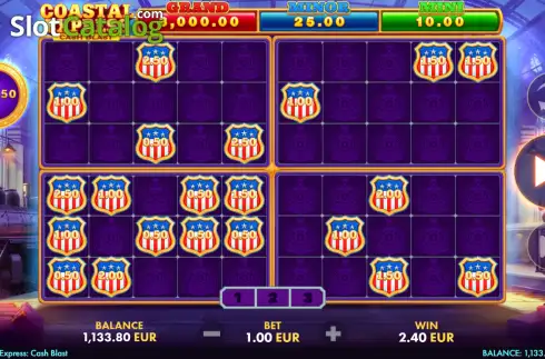 Οθόνη3. Coastal Express: Cash Blast Κουλοχέρης