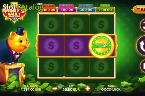 Οθόνη2. Piggy's Vault: Power Coins Κουλοχέρης