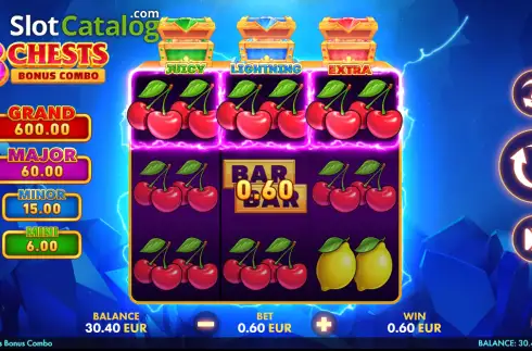 Οθόνη3. 3 Chests: Bonus Combo Κουλοχέρης