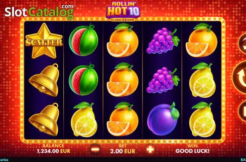 Οθόνη2. Rollin' Hot 10: Classic Series Κουλοχέρης