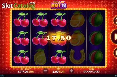 Οθόνη3. Rollin' Hot 10: Classic Series Κουλοχέρης