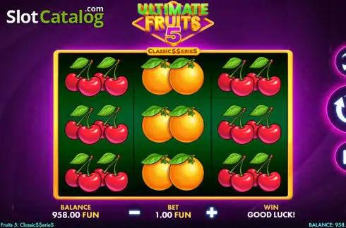 Οθόνη3. Ultimate Fruits 5 Classic$$erieS Κουλοχέρης