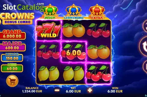 Οθόνη3. 3 Crowns: Bonus Combo Κουλοχέρης