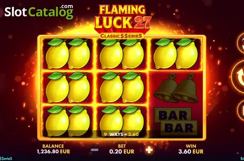 Οθόνη3. Flaming Luck 27 - Classic Series Κουλοχέρης