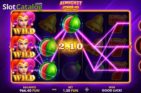 Οθόνη3. Almighty Joker 40: Classics Series Κουλοχέρης 