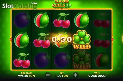 Οθόνη3. Clover Reels 20: Classics Series Κουλοχέρης