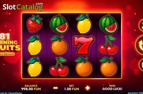 Οθόνη2. Burning Fruits 81: Classics Series Κουλοχέρης