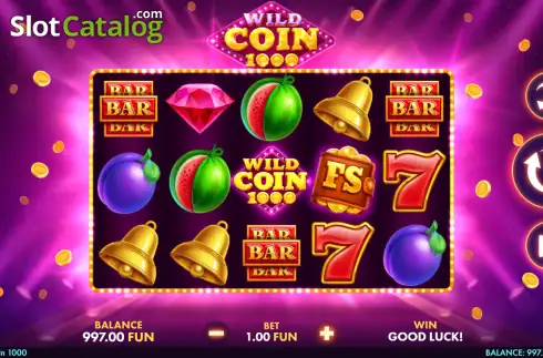 Οθόνη2. Wild Coin 1000 Κουλοχέρης