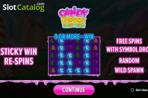 Οθόνη2. Candy Bears Sweet Wins Κουλοχέρης