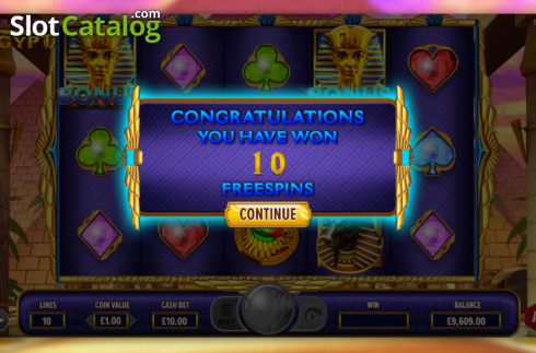 Οθόνη5. Treasures Of Egypt (NetGaming) Κουλοχέρης