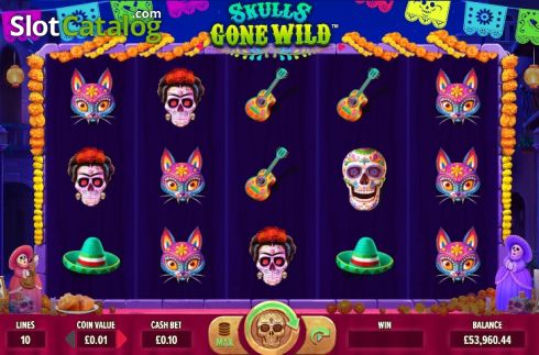 Οθόνη2. Skulls Gone Wild Κουλοχέρης 