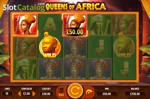 Οθόνη3. Queens of Africa Κουλοχέρης