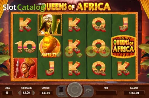 Οθόνη4. Queens of Africa Κουλοχέρης
