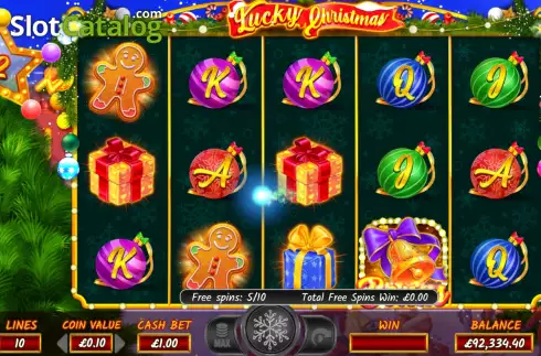 Οθόνη7. Lucky Christmas (NetGaming) Κουλοχέρης