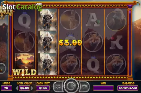 Οθόνη4. Wild Buffalo Bonanza Κουλοχέρης 