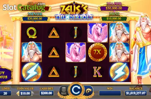 Οθόνη2. Zeus's Thunderbolt Κουλοχέρης