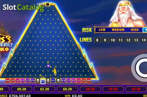 Οθόνη3. Zeus’s Thunderbolt Plinko Κουλοχέρης 