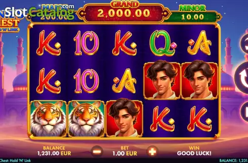 Οθόνη2. Genie's Chest: Hold 'N' Link Κουλοχέρης 
