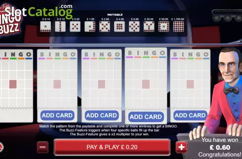 Οθόνη2. Teddy Thunders Bingo Buzz Κουλοχέρης