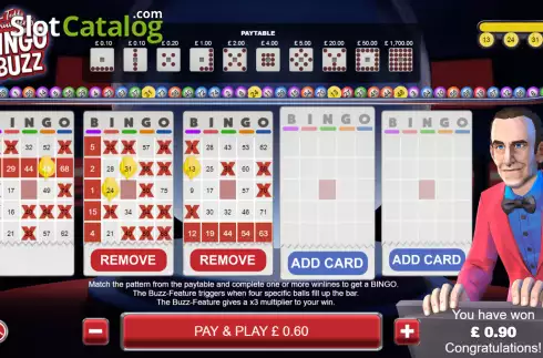 Οθόνη4. Teddy Thunders Bingo Buzz Κουλοχέρης