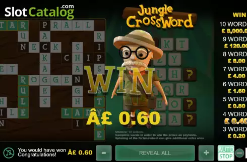 Οθόνη3. Jungle Crossword Κουλοχέρης