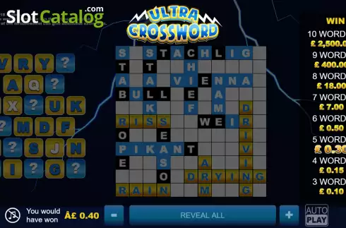 Οθόνη3. Ultra Crossword Κουλοχέρης
