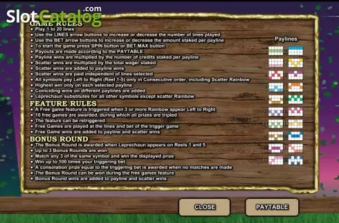 Οθόνη3. Emerald Isle (Flash) Κουλοχέρης