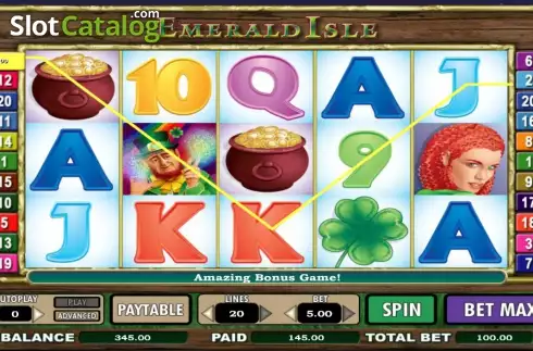 Οθόνη5. Emerald Isle (Flash) Κουλοχέρης