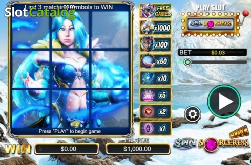 Οθόνη2. Scratch Spin Sorceress Κουλοχέρης