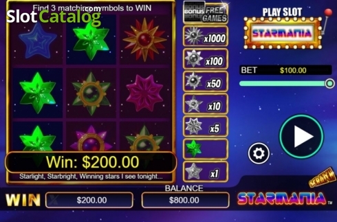 Οθόνη3. Scratch Starmania Κουλοχέρης