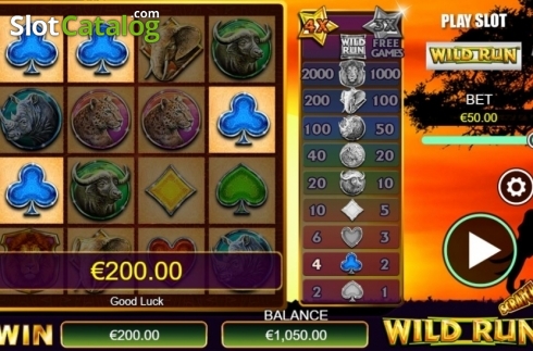 Οθόνη3. Scratch WIld Run Κουλοχέρης 