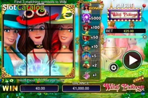 Οθόνη2. Scratch Witch Pickings Κουλοχέρης