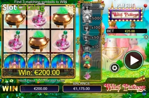 Οθόνη3. Scratch Witch Pickings Κουλοχέρης