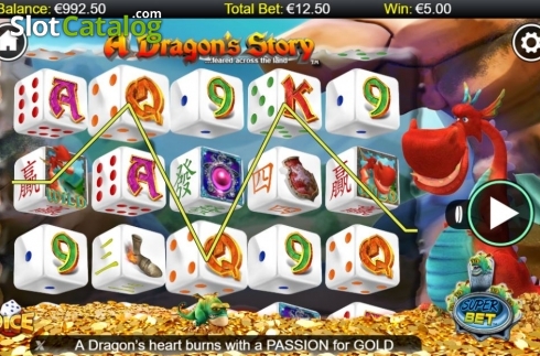 Οθόνη3. A Dragon's Story Dice Κουλοχέρης