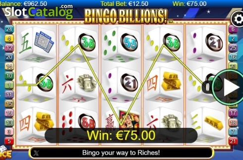 Οθόνη3. Bingo Billions Dice Κουλοχέρης
