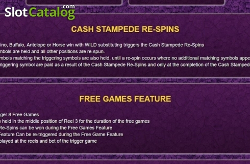Οθόνη5. Cash Stampede Dice Κουλοχέρης